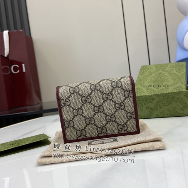 Gucci專櫃古馳最新款Horsebit1955系列卡包 jh1970型號：621887